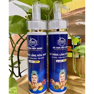 SỮA RỬA MẶT TỰ NHIÊN-Xà Bông Lỏng SAFFRON - HỒNG SÂM handmade, tự nhiên 100% có giấy kiểm định, hạn sử dụng 12 tháng