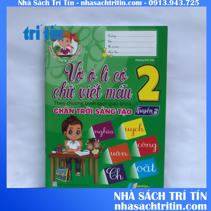 Vở oly có chữ viết mẫu lớp 2 theo chân trởi sáng tạo [VPP TRÍ TÍN]