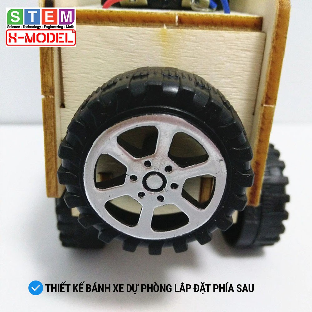 Xe ô tô đồ chơi lắp ráp bằng gỗ Bộ đồ chơi sáng tạo STEM ST72 chạy bằng pin cho bé X- MODEL Đồ chơi tự làm DIY|STEAM