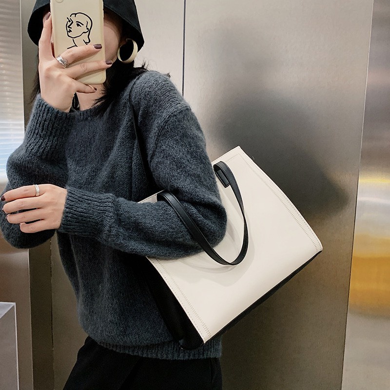 Túi Xách Nữ, Túi Kẹp Nách Nắp Chéo, Hai 2 Dây Đeo Phong Cách Hàn Quốc