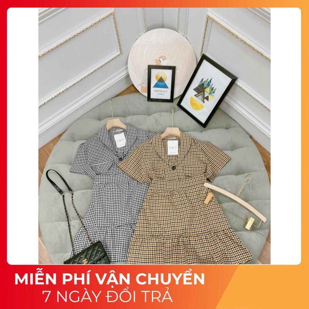 [ 𝐅𝐑𝐄𝐄 𝐒𝐇𝐈𝐏 ] Set Dạ Cổ Vest Kẻ Caro Mix Chân Váy Đuôi Cá Có Quần Trong