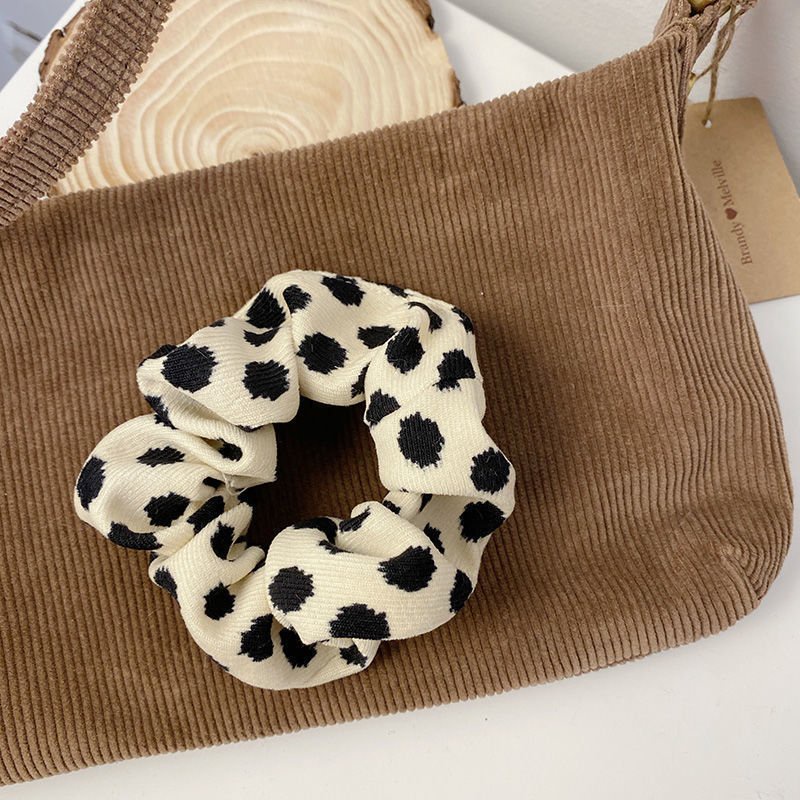 [SET 8 CÁI] Đồ Cột Tóc / Chun Buộc Tóc Scrunchies Họa Tiết Beo, Ngựa Vằn, Chấm Bi, Sọc Đơn Giản - DISI