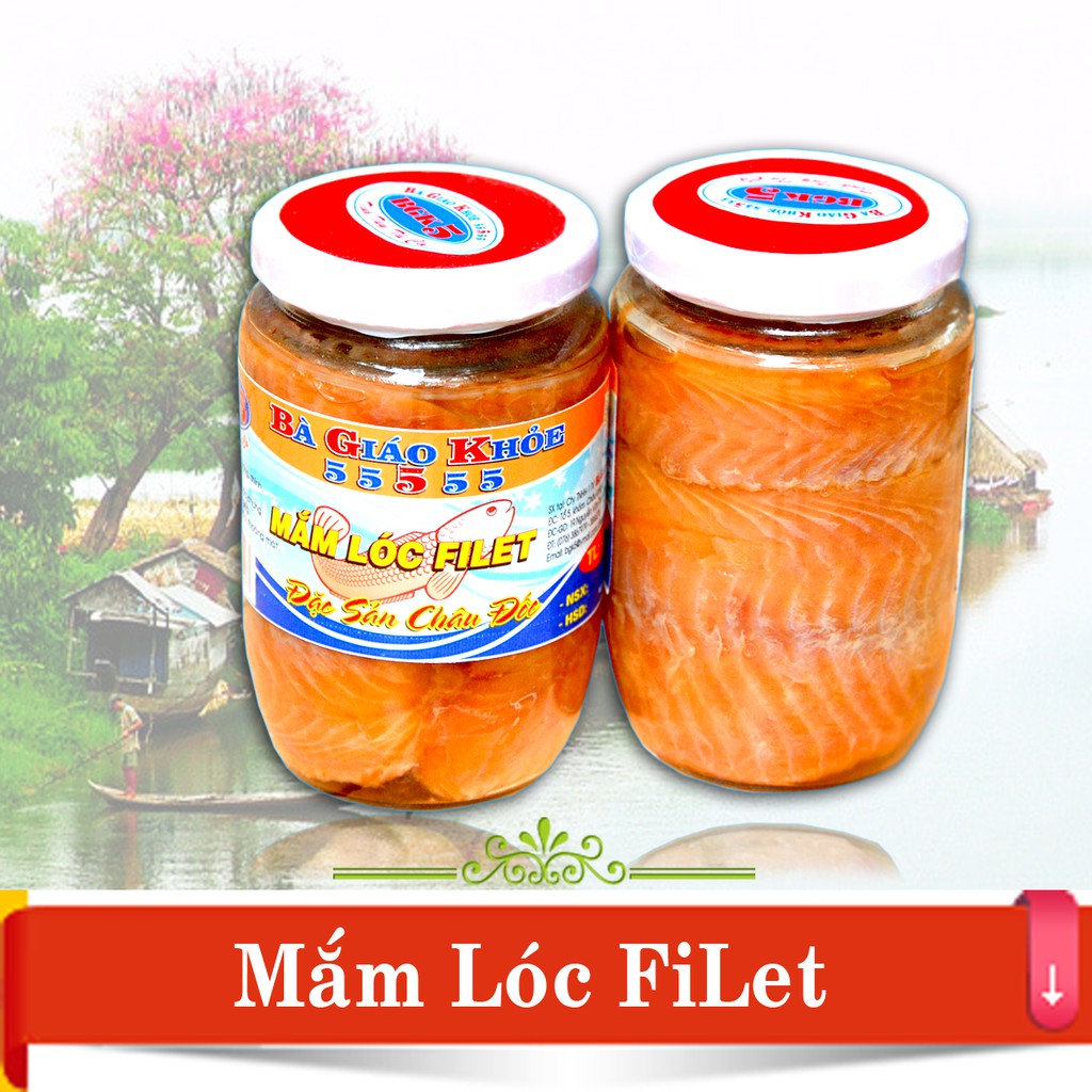 Mắm cá lóc Filet Bà Giáo Khỏe 55555 hũ 500gr - Châu Đốc