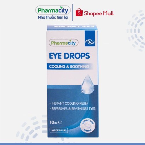 Nhỏ mắt Pharmacity Eye Drops - Cooling &amp; Soothing (Chai 10ml)