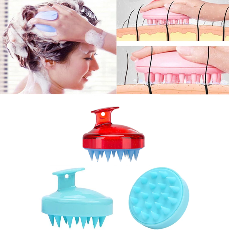 Bàn Chải Silicone Mát Xa Da Đầu Tiện Dụng
