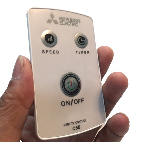 Tay điều khiển từ xa quạt trần Mitsubishi C56-RQ dùng điều khiển cho quạt trần 4 cánh và 5 cánh Mitsubishi