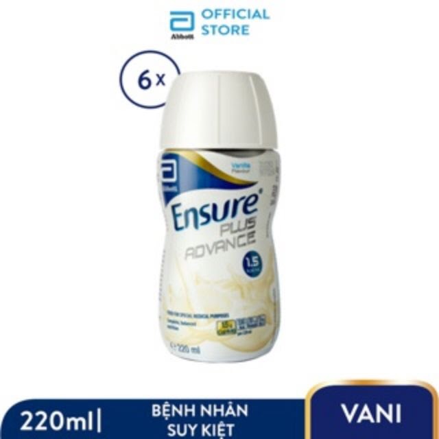 Lốc 6 Chai Sữa Nước ENSURE PLUS ADVANCE 220ml