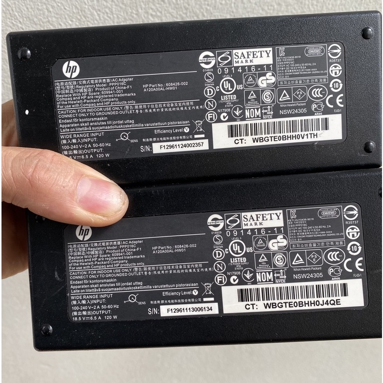 Cục sạc pin cho Laptop HP laptop HP 8540w 8560w 8530p 8540p chuẩn Hp cung cấp