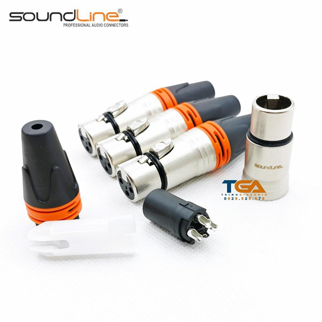 Jack rắc canon, xlr hàn dây, cắm microphone, chân niken vòng cam