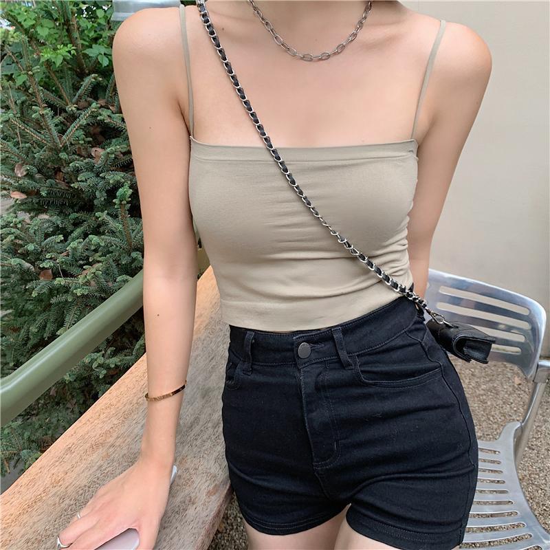 Áo Lót Thể Thao Hai Dây Bằng Latex Có Đệm Ngực Thời Trang Mùa Hè Thoải Mái Dành Cho Bạn Gái