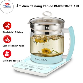 Ấm điện đa năng rapido rmk0818-s2. 1.8l, ấm siêu tốc hàng chính hãng