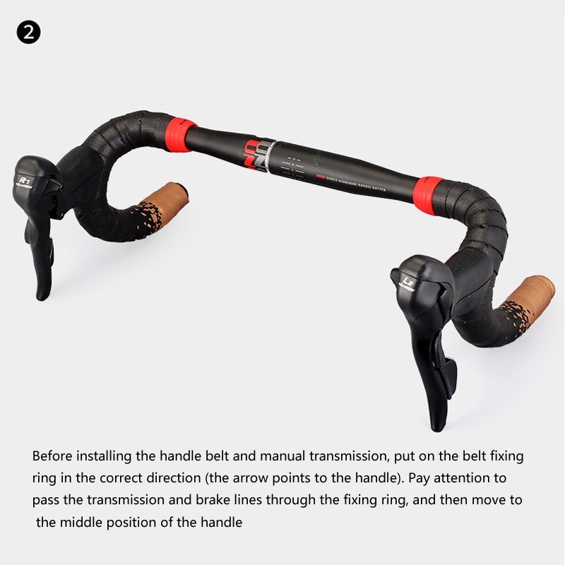 Cặp vòng đệm cố định tay lái xe đạp TOOPRE bằng silicone