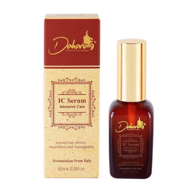 TINH DẦU DƯỠNG TÓC UỐN NHUỘM KHÔ XƠ HƯ TỔN DAHANA IC SERUM 60ML