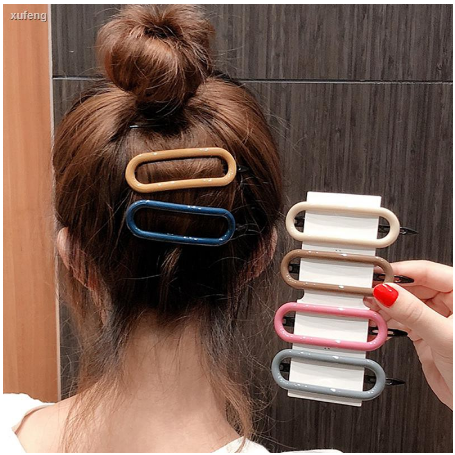 Kẹp Tóc Hình Oval Đơn Giản Phong Cách Hàn Quốc