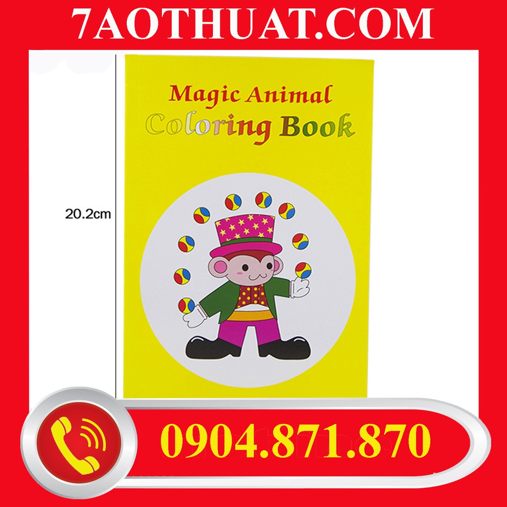 Đồ chơi dụng cụ ảo thuật: Magic animal coloring book