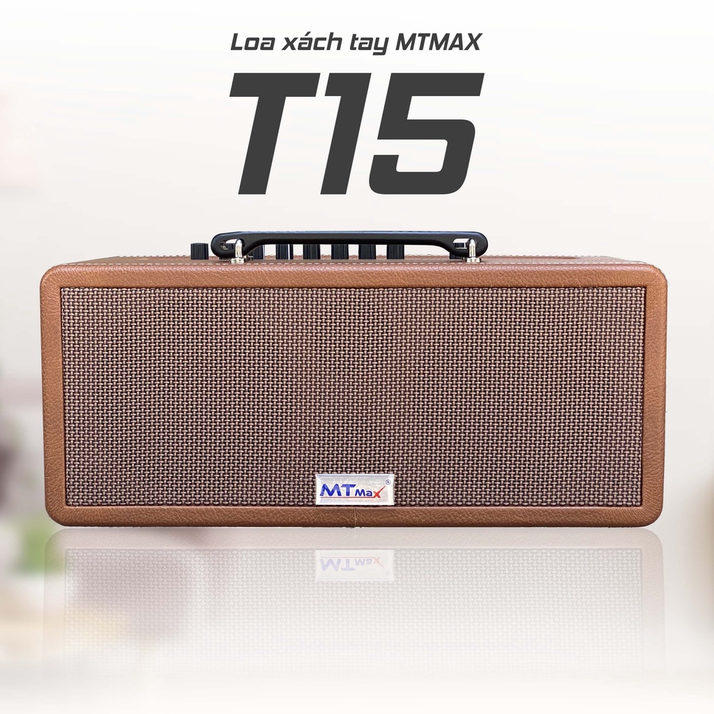 An Loa kéo xách tay du lịch  T15 tích hợp vang chuyên nghiệp karaoke bluetooth 5.0 thiết kế sang trọng micro tieu thuong