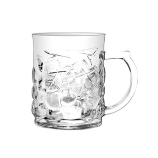 Bộ 6 ly thủy tinh quai cầm chùm nho 310ml