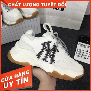 Giày M.I.B NY Đen, Giày Thể Thao NY Da Bò Tăng Chiều Cao 4cm Full Size (36-43)