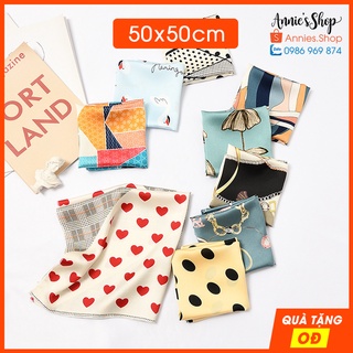Khăn lụa vuông 50x50 cm bandana đa năng choàng cổ KH038 P5