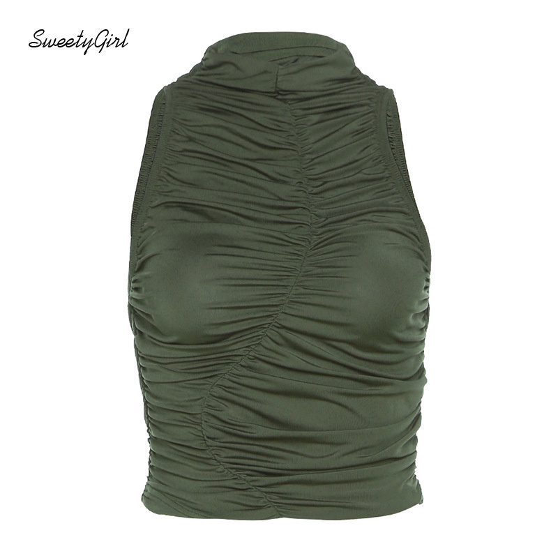 Áo Croptop Sát Nách Cổ Tròn 2022 Thời Trang Cho Nữ