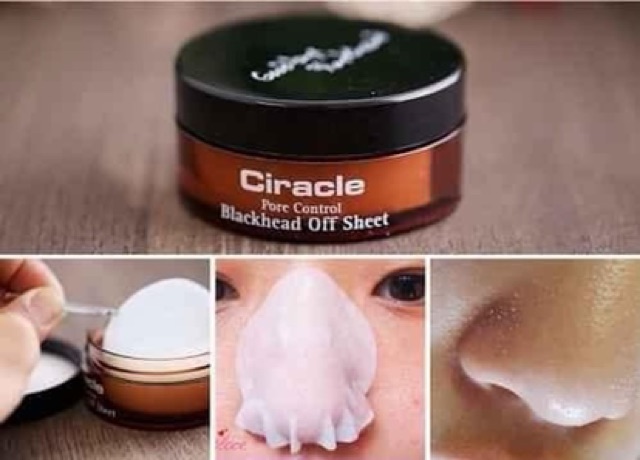 MIẾNG DÁN ĐẨY MỤN CIRACLE GOOD-BYE BLACKHEAD PORE CONTROL BLACKHEAD OFF SHEET