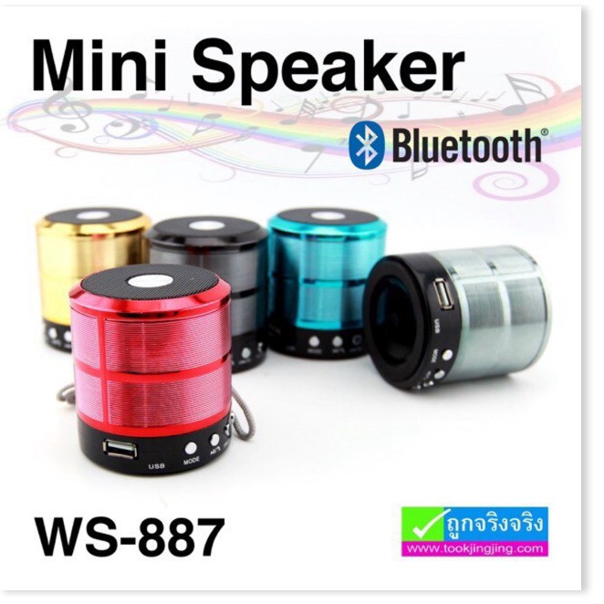 Loa Bluetooth USB Thẻ Nhớ Wster WS-887 -Dc246 - Loại 1