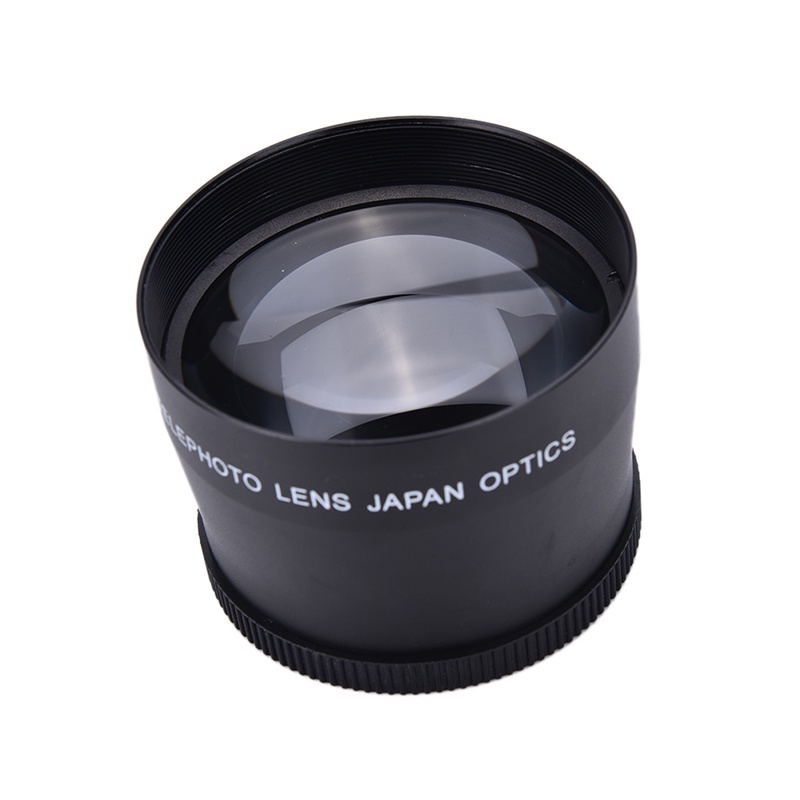 Ống Kính 58mm 2.0x Chuyên Nghiệp + Vải Lau Cho Canon Nikon Sony Pentax Super