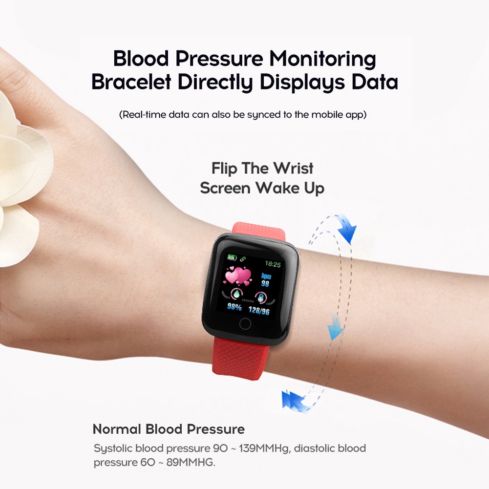 Đồng Hồ Đeo Tay Thông Minh D13 Đo Nhịp Tim / Huyết Áp / Chống Thấm Nước 116 Plus Cho Nam Và Nữ | BigBuy360 - bigbuy360.vn