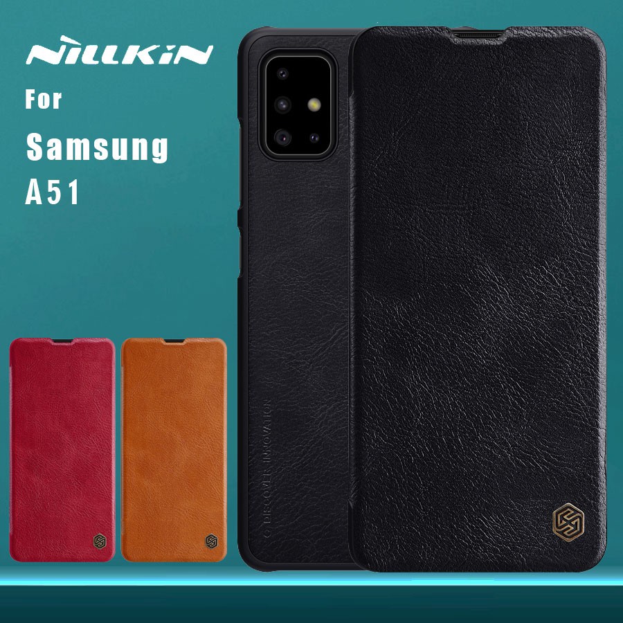 BAO DA SAMSUNG GALAXY A51 NILLKIN QIN CHÍNH HÃNG [NEW SALEOFF]
