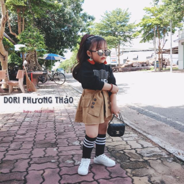 Sét chân váy áo tay phông