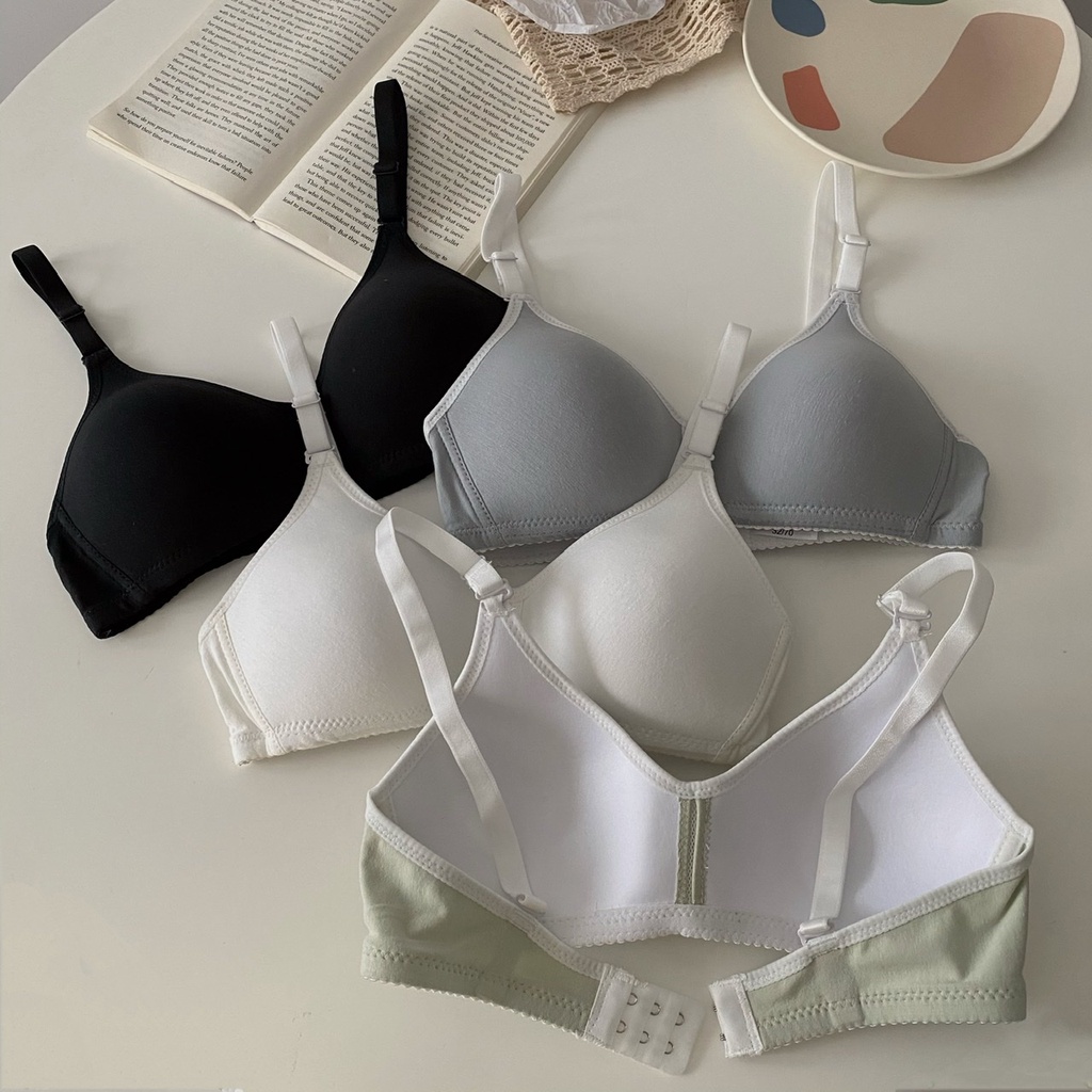 NUZIRO  Áo ngực không gọng  vải cotton không lộ đường may thời trang mùa hè cho nữ