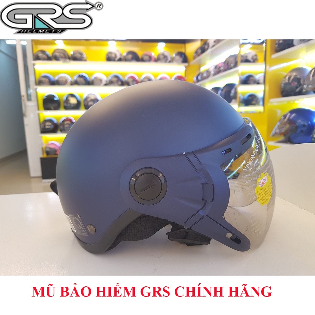 ♥️ Shop Uy Tín ♥️ Mũ bảo hiểm 1/2 có kính chính hãng GRSA33k Nhiều Màu