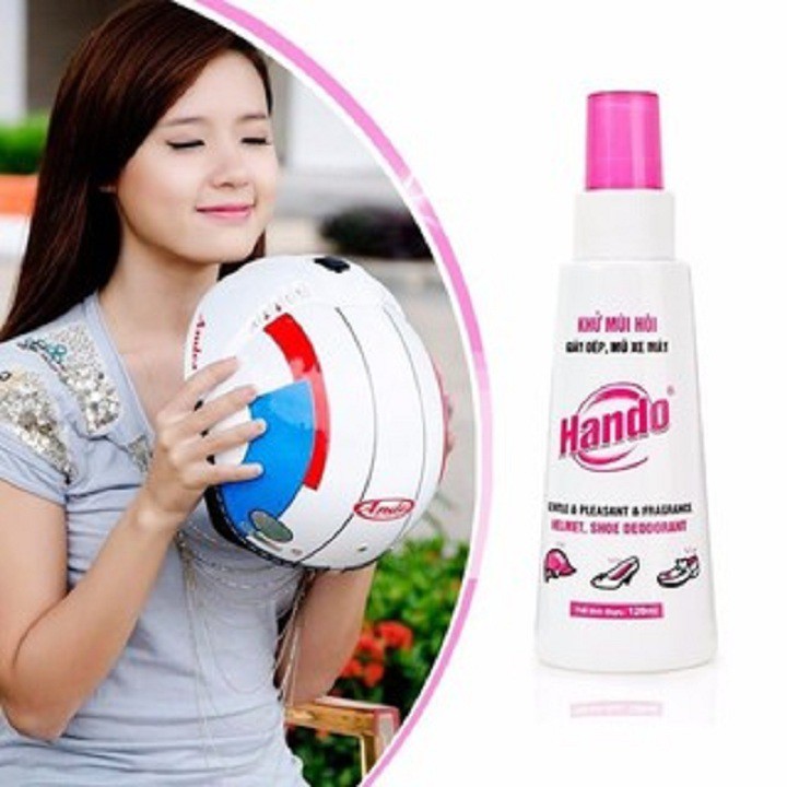 [Giá sỉ] Chai xịt khử mùi giày dép, mũ bảo hiểm Hando 120ml