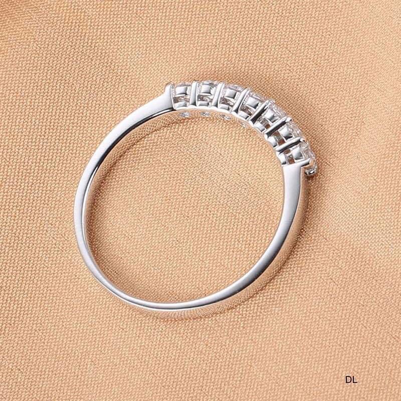 NHẪN 1 HÀNG ĐÁ NỮ BẢN TO DÀY DẶN- CHUẨN BẠC TA