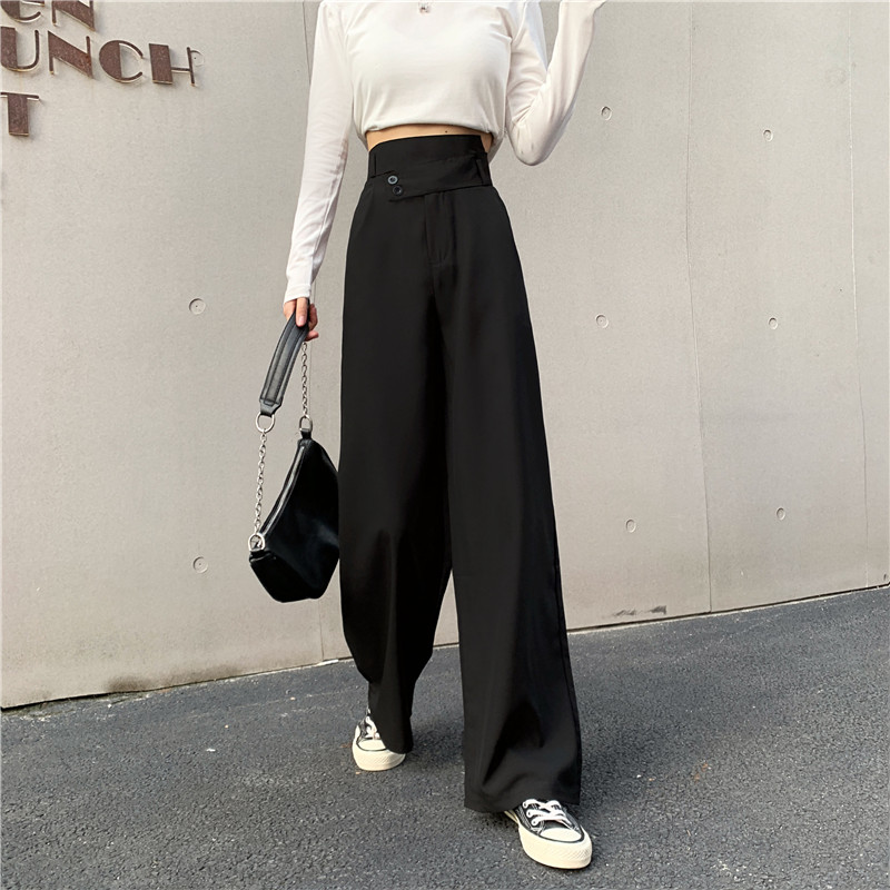 NRVP Quần suông dài ống rộng thời trang nữ
