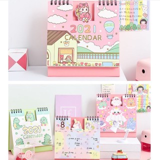 (Hình thật) Lịch bàn 2021 siêu cute mừng năm mới!