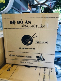 [SET VIP] Bộ Đồ Dụng Cụ Ăn Dùng 1 Lần