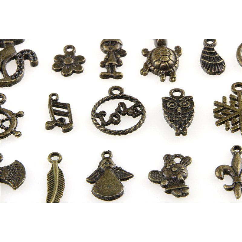 Bộ 50 Mặt Dây Chuyền Phong Cách Retro Dễ Thương