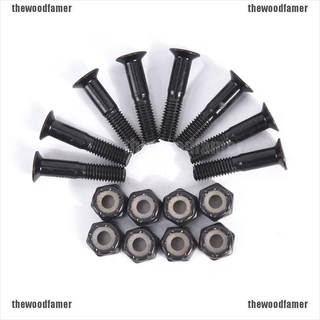Set 8 Cặp Bu Lông 25mm Màu Đen Chuyên Dụng Cho Ván Trượt