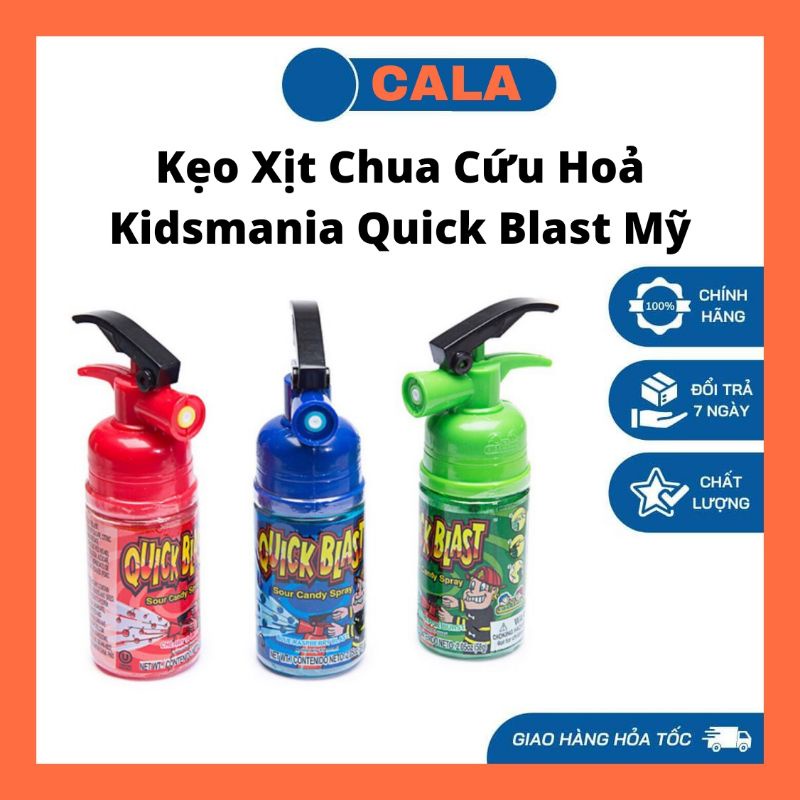 Kẹo Xịt Chua Cứu Hoả 58g Kidsmania