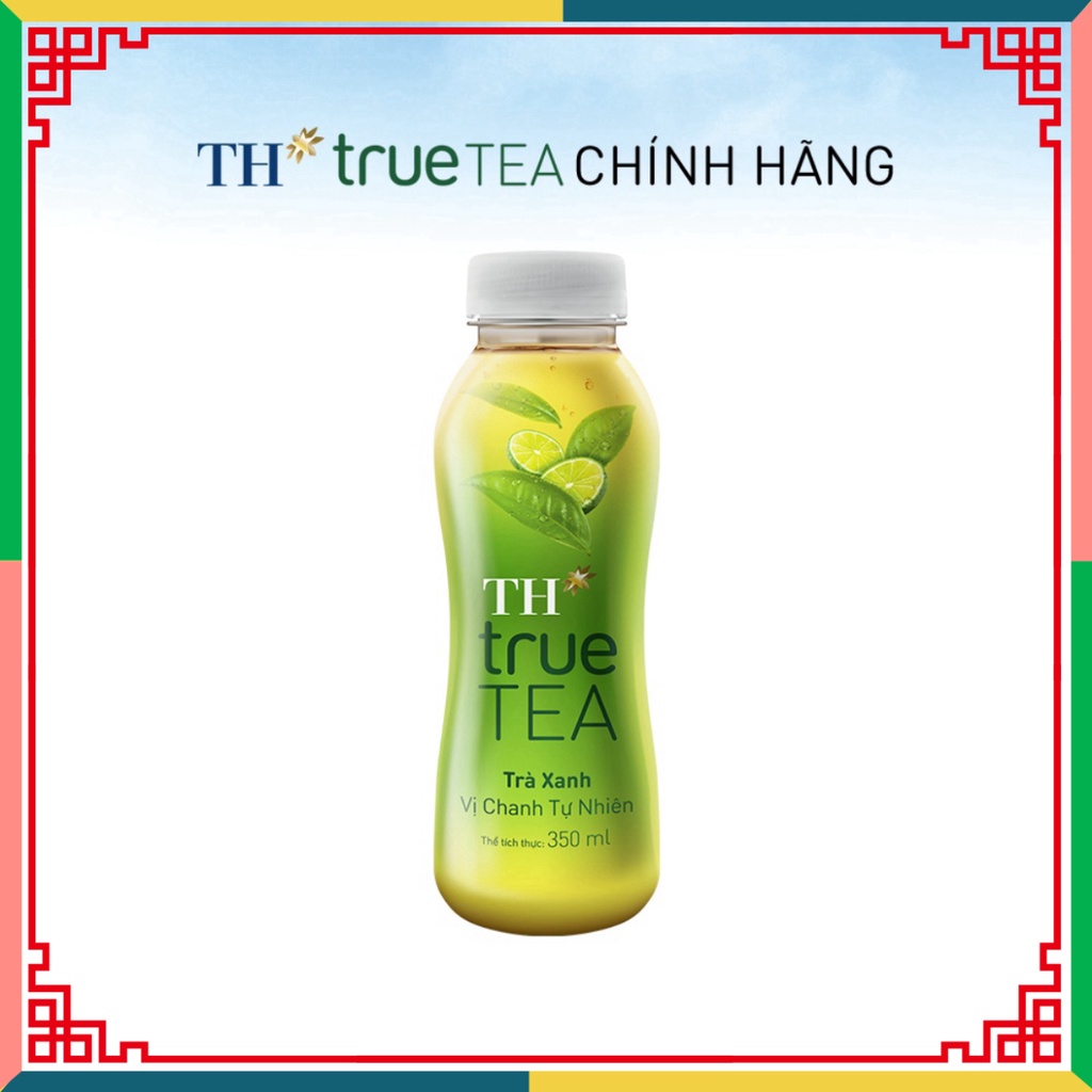 Thùng 24 chai trà xanh vị chanh ngẫu nhiên TH True Tea 350ml
