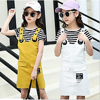 Sét yếm và áo cottong cho bé gái từ 5 đến 14 tuổi