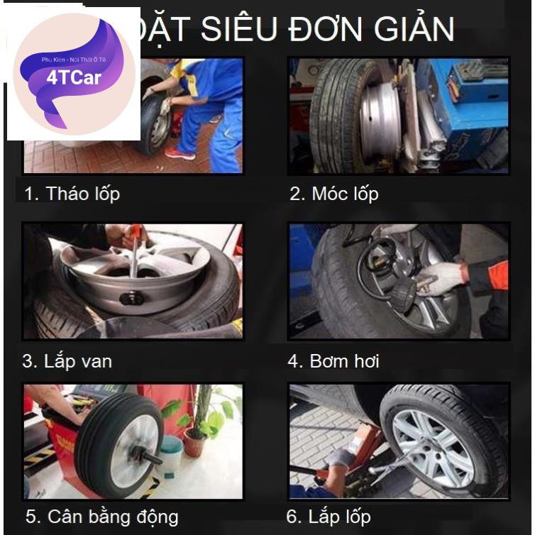 Cảm biến áp suất lốp dành cho màn android  gắn trong van lốp xe ô tô - TPMS gắn lốp ô tô