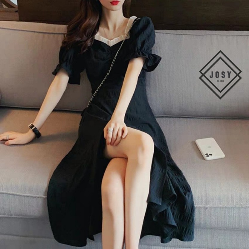 Váy Đen Cổ Ren