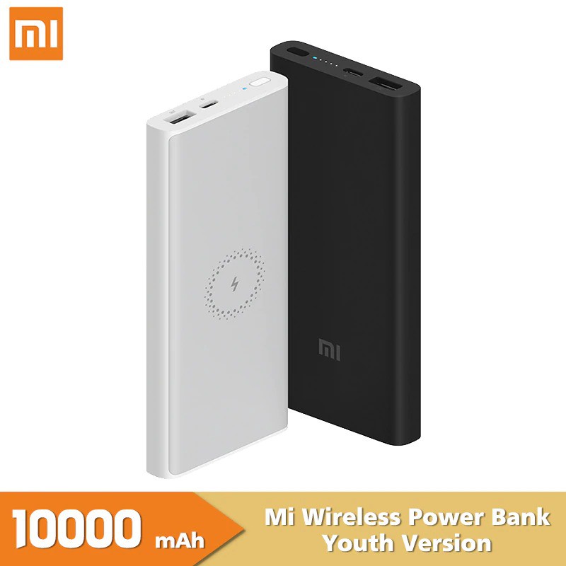 Pin sạc dự phòng Xiaomi tích hợp sạc không dây 10000mAh WPB15ZM Youth Edition