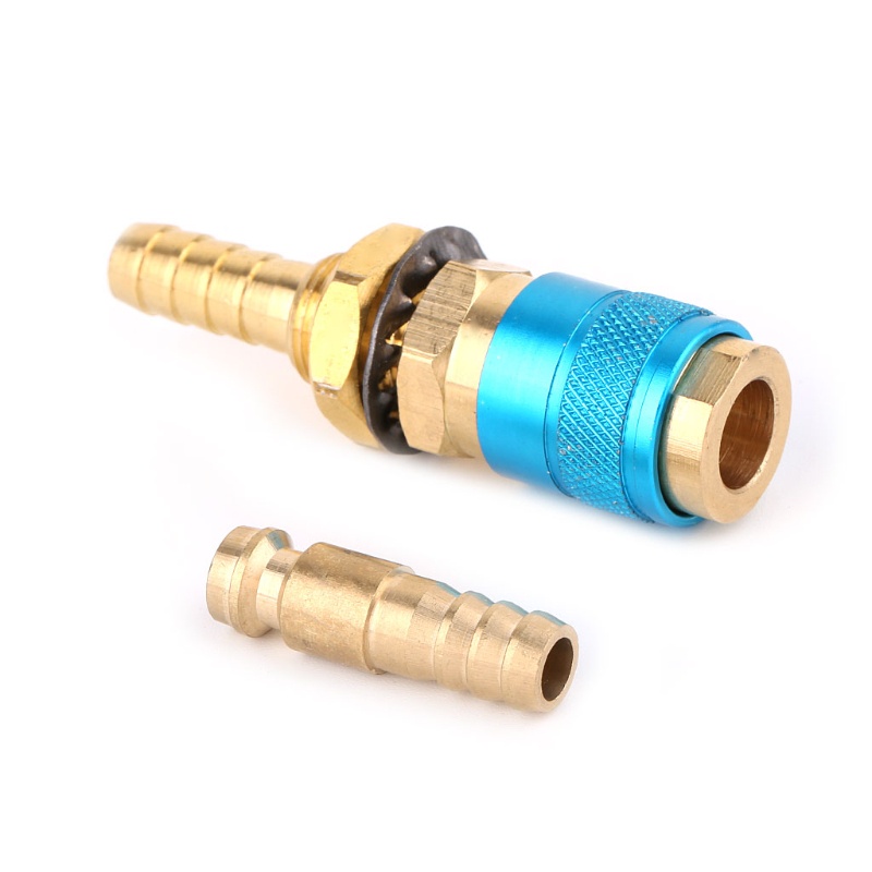 Đầu Nối Nhanh Làm Mát Cho Đèn Khò TIG + Phích Cắm 8mm