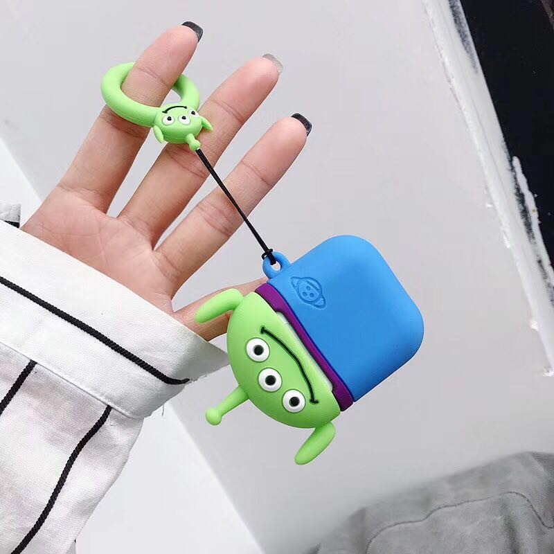 Vỏ bảo vệ hộp sạc tai nghe Airpods nhân vật hoạt hình xinh xắn