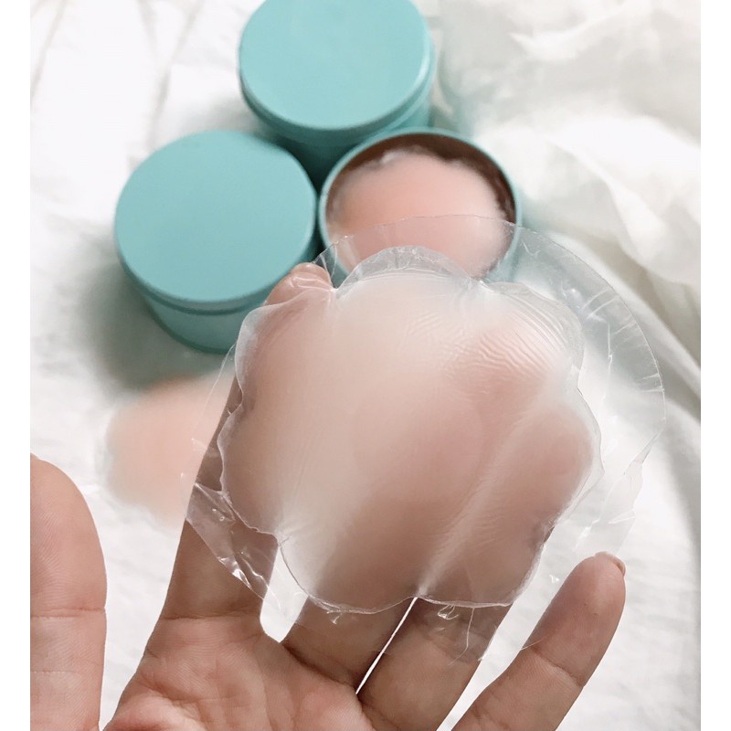 Hộp miếng dán nhũ hoa silicon &amp; giấy siêu dính hoa  HDN160