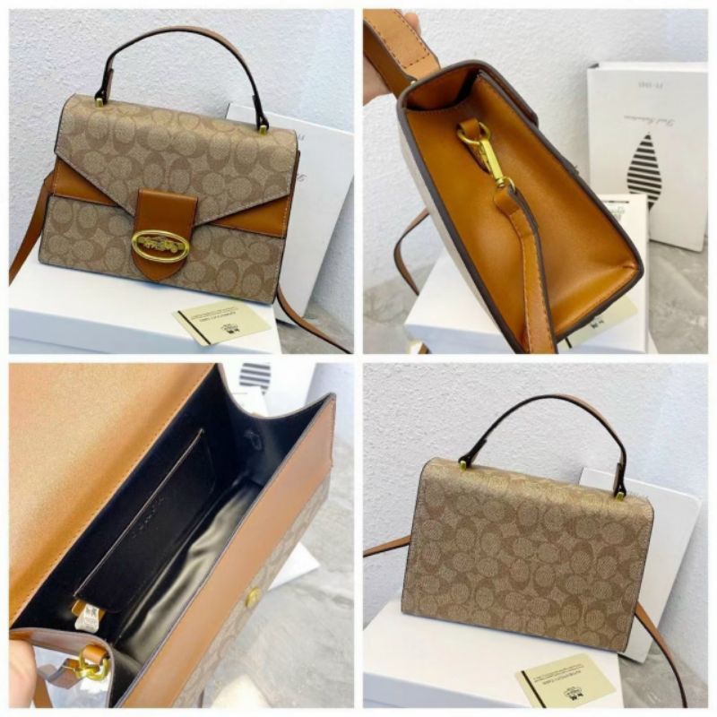 TÚI C.O.A.C.H VUÔNG XUẤT XỊN SIZE 24CM