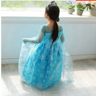 Đầm hóa trang Elsa 2-8 tuổi